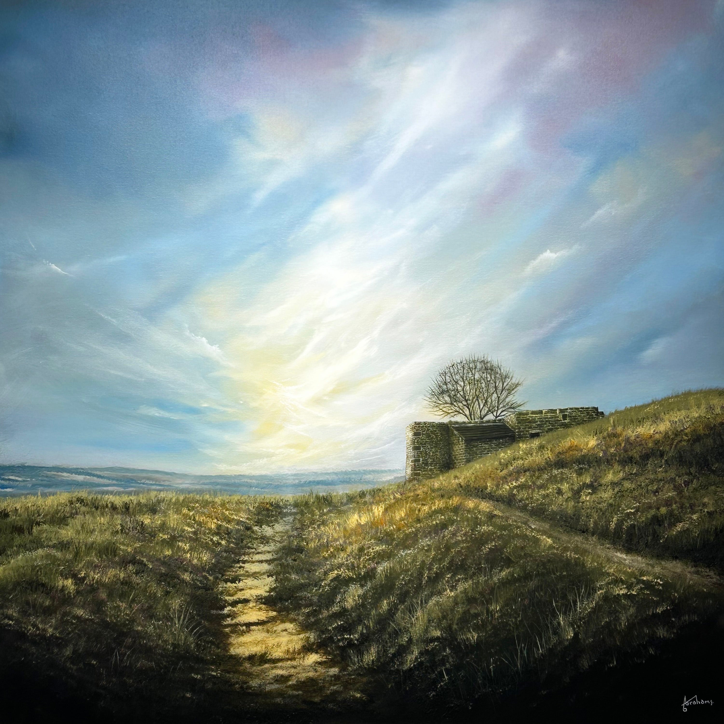 Painting of Top Withens in Haworth on the Yorkshire Moors