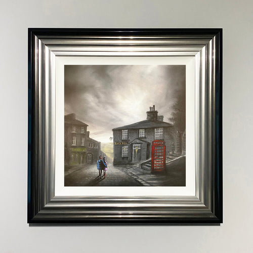 A Stroll Down The Cobbles - Limited Edition Art Print by Danny Abrahams