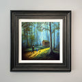 The Heart Of Oz wizard of oz inspired art print with Dorothy and Totowalking along the yellow brick road through a forest by Danny Abrahams
