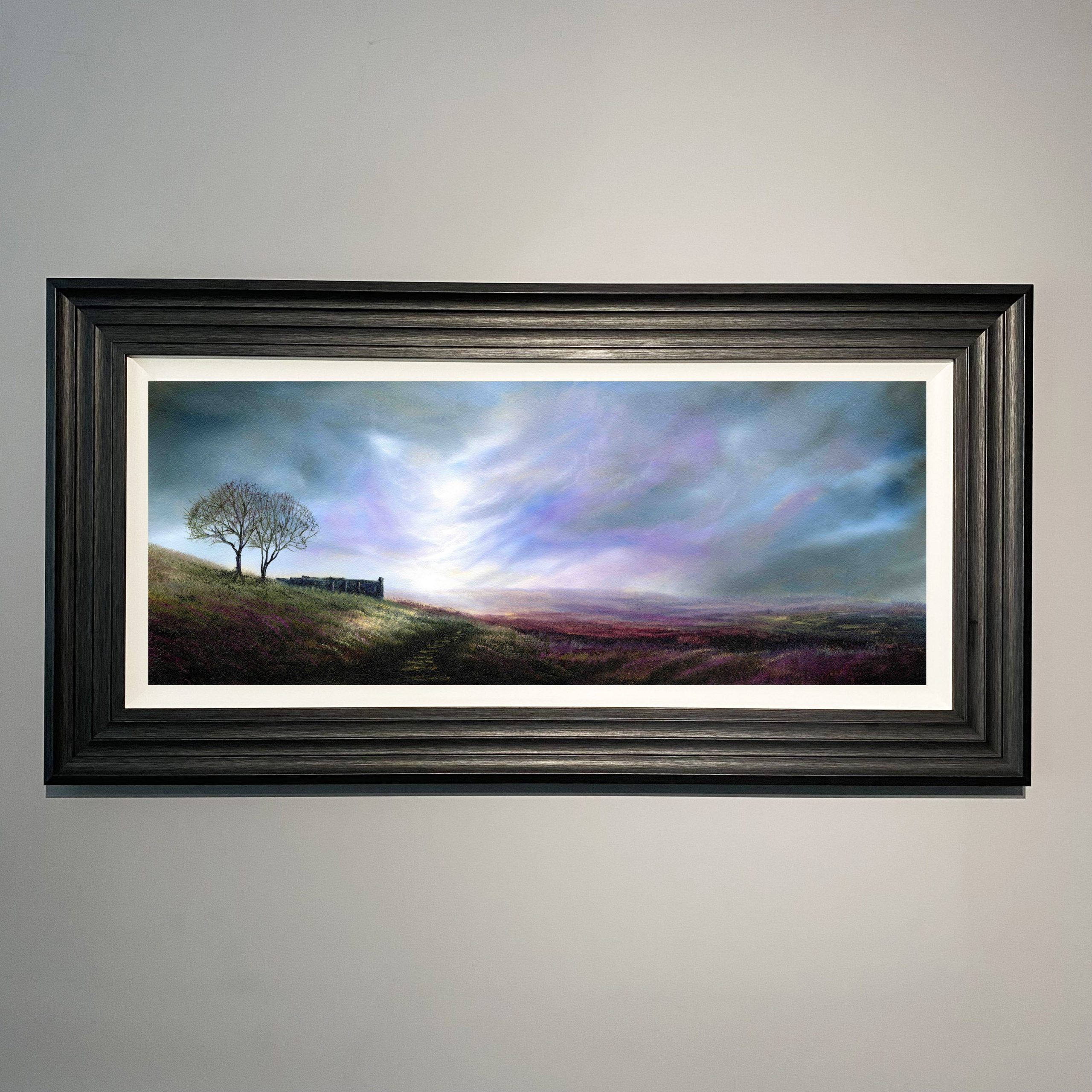 The Spirit Of The Moors landscape art  print  by Danny Abrahams showing Top Withens Haworth Yorkshire Moors inspiration for Wuthering Heights by Emily Brontè
