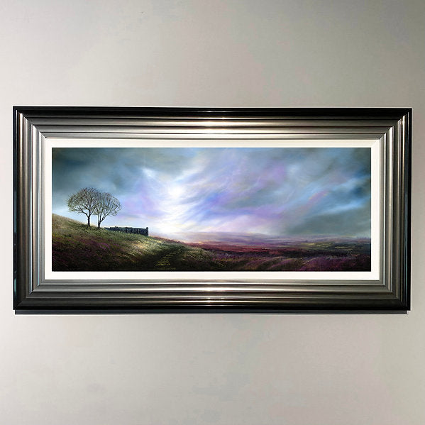 The Spirit Of The Moors landscape art  print  by Danny Abrahams showing Top Withens Haworth Yorkshire Moors inspiration for Wuthering Heights by Emily Brontè