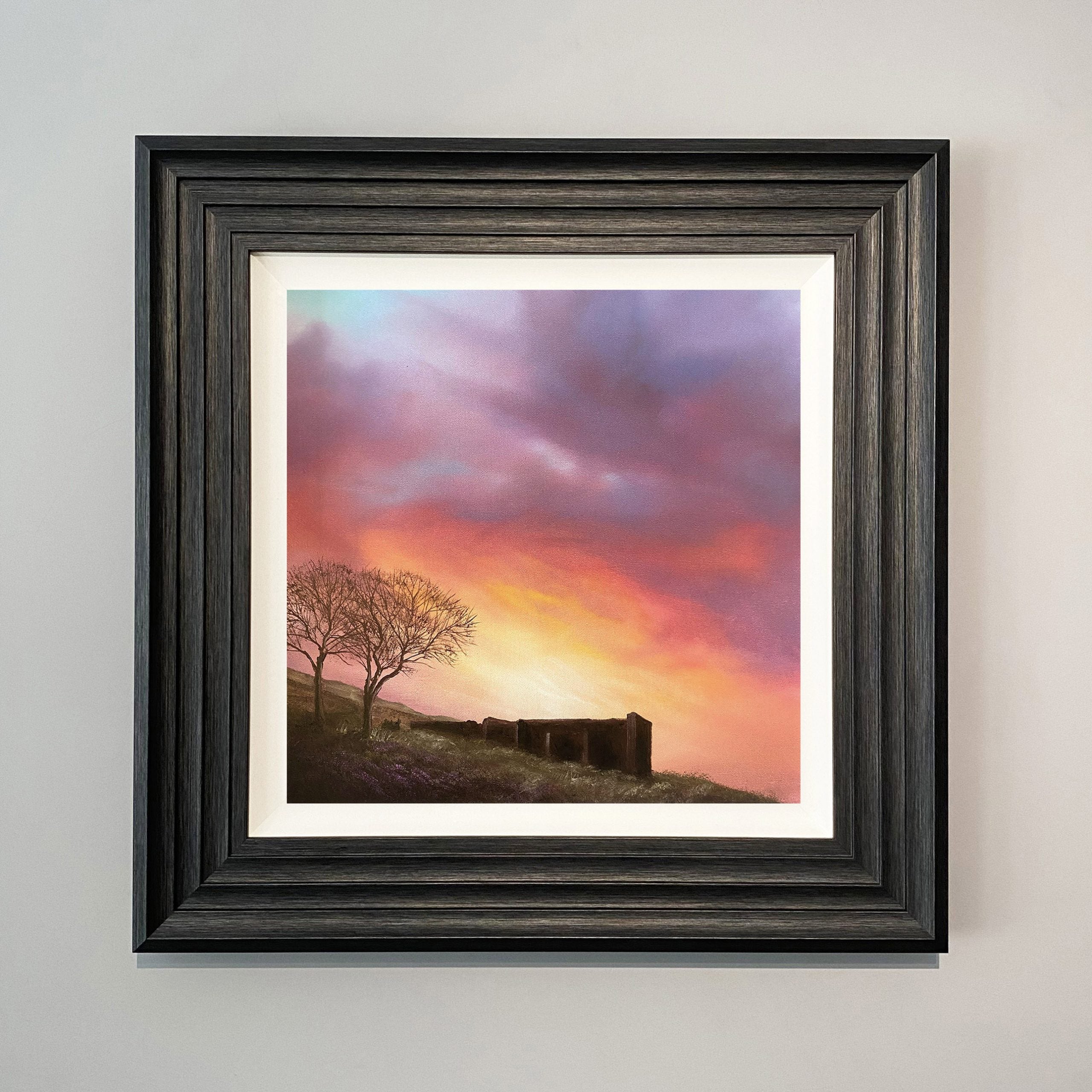 Top Withens  landscape art  print  by Danny Abrahams showing Top Withens Haworth Yorkshire Moors inspiration for Wuthering Heights by Emily Brontè