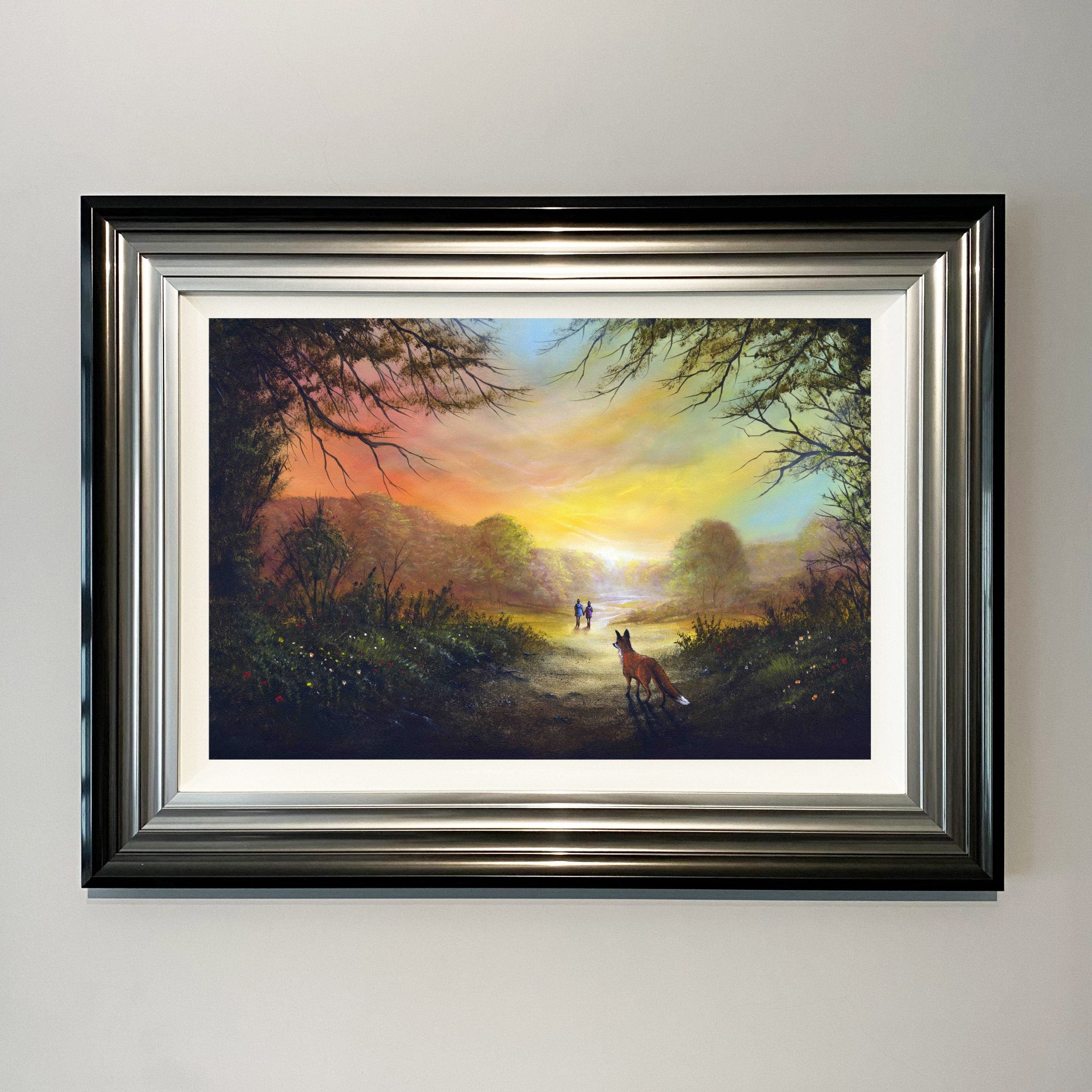 Woodland Wonders atmospheric woodland landscape artwork by Danny Abrahams art. 